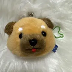 犬の顔型コインケース　豆柴　柴犬