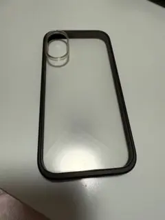 iPhone16 クリアケース 透明/黒 サウンドホーン
