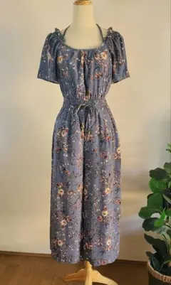 axes femme 花柄オールインワン サロペット コンビネゾン