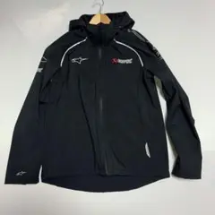 Akrapovic アルパインスターコラボフード付きパーカー M ブラック アクラポヴィッチ×アルパインスターズコラボパーカー入荷