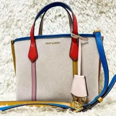 超激レア✨トリーバーチ 2way ペリー スモール レザー チャーム カラフル