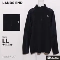 ★美品★ LANDS END トップス　プルオーバー　長袖　ワンポイント　刺繍