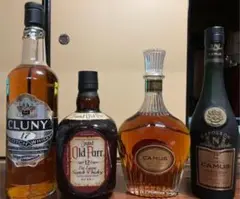 古酒 ウイスキー まとめ 4点 CAMUS COGNAC WISKY
