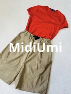 MidiUmiミディウミ ハーフパンツ ウェビングベルト 日本製 グラミチ好きに