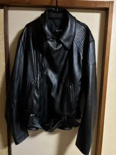 Y-3 ワイスリー ブラックレザーライダースジャケット サイズM ヨージヤマモト