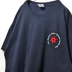 ポート&カンパニー 4THガンボクックオフ ロゴ Tシャツブラック黒XL古着