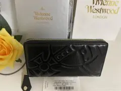 【新品】Vivienne Westwood 長財布 ブラック刺繍