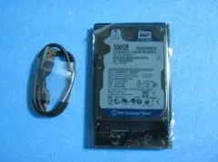 ポータブルＨＤＤ 500GB　USB3.0　使用時間341時間