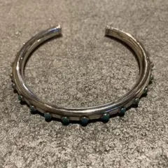 VINTAGE ヴィンテージ ターコイズデザインシルバーバングル/ブレスレット