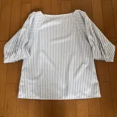アデイインザライフ　ストライプブラウス