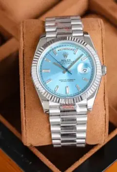 ROLEX Day-Date 水色 自動巻き