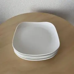 ホワイト プレート 角皿 4枚セット