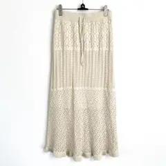 GU ベージュ ロングスカート M