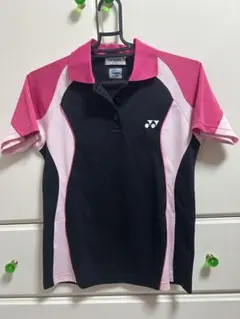 YONEX バドミントン ポロシャツ S/ピンク/黒