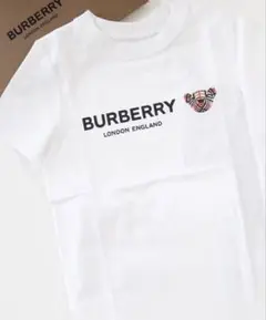 BURBERRY バーバリートーマスベアロゴ半袖Tシャツ 4Y ホワイト