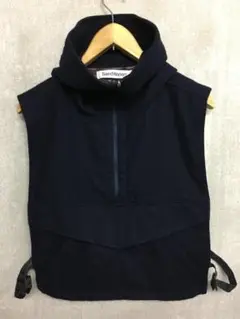 サンドウォーター フーデッド ショート ベスト NAVY F 美 SWV0103