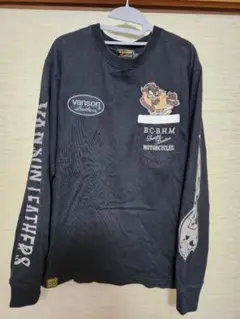 VANSON バンソン ルーニー テューンズ タズマニアン デビル 刺繍 長袖