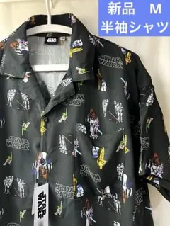 STAR WARS スターウォーズ　アロハシャツ　半袖　シャツ　ディズニー　総柄
