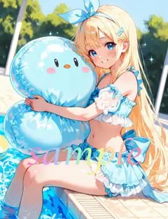 c190 美少女 かわいい イラスト 下着 コスプレ セクシー A4ポスター