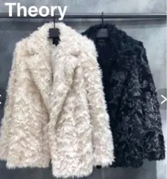 極暖 Theory セオリー コート フェイクファー エコファー