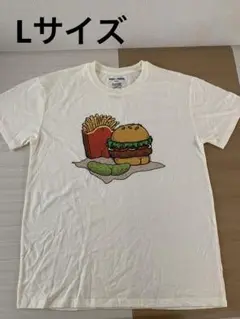 ハンバーガー Tシャツ フライポテト メンズ 半袖 Lサイズ