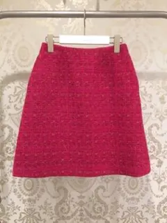 レッドツイードスカート