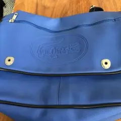 【ラコステ】vintage lacoste 青　メッセンジャーバッグ