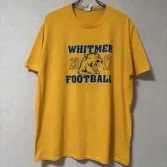 687 黄 whitmer football アメリカ古着 Tシャツ 動物
