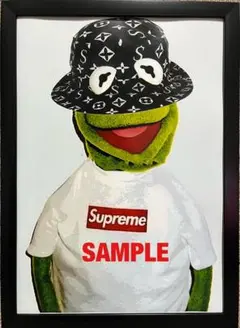 カーミット Supreme ポスター 【額縁付 2025年最新】supreme ポスター カーミットの人気アイテム - メルカリ