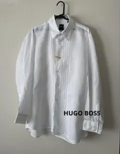 ボス　HUGO BOSS 麻　リネンシャツ　メンズ　Lサイズ