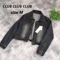 CLUB CLUB CLUB デニムジャケット 【M】 ダークブルー ✨️タグ付