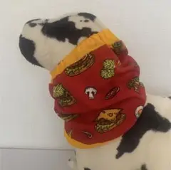 スヌード　犬　中型犬用　ハンバーガー柄