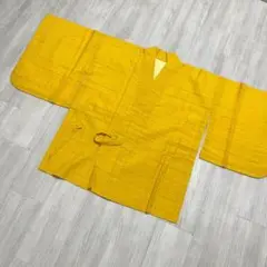 【B23】着物 和装羽織 道中着 黄色 単品販売 アレンジやリメイクにも