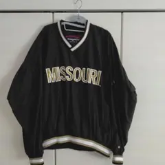 ナイロンプルオーバー ブラック ミズーリ XL