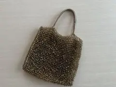 ANTEPRIMA ワイヤーバッグ ゴールド