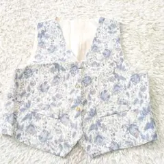 SAZAN ベスト　花柄　未使用　フリーサイズ