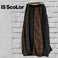 is scolar スカラー　チェック　グレー　スカート　M