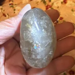 天然石　スモーキーアイリス水晶 握り石　せっけん