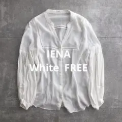 ✴︎✴︎IENA キュプラ　ブラウス　白　透け感トップス✴︎✴︎
