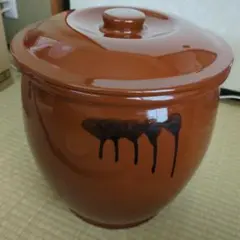 久松窯 10号 在庫・未使用品】常滑焼 久松 かめ 丸壺蓋付 10号 18.0L : 厨房