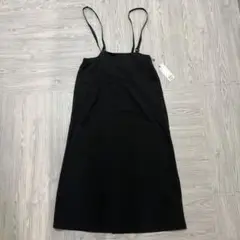 新品未使用！タグ付き GU ブラック キャミワンピース Lサイズ