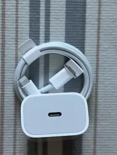 Apple Lightningケーブルと20W USB-C電源アダプタ充電器純正