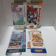 スーパーファミコン　デビルズコース　他４作品　箱のみ　４枚セット