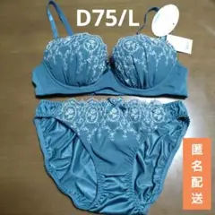 ☆彡656【新品未使用】ブラジャーD75 ショーツL ⑦ チュチュアンナ