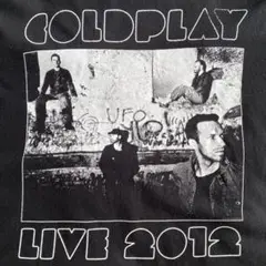 COLDPLAY コールドプレイ プロモ Tシャツ 黒 ブラック XL