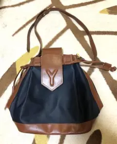 イヴ・サンローラン ヴィンテージ 巾着 ショルダーバッグ