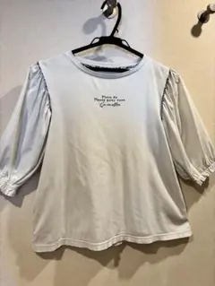 Pom ponette junior ホワイト五分袖 カットソー L160cm