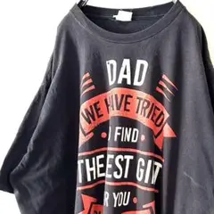 ポート&カンパニー ダッド ギフト 3XL Tシャツ黒 古着 ブラック