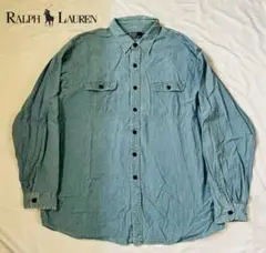 Polo by RALPH LAUREN シャンブレーシャツ XXL 長袖
