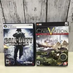 PCゲーム CIVILIZATION. CALL OF DUTY